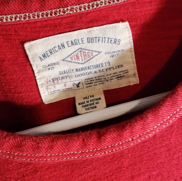 Y2K Vintage American Eagle Outfitters Classic Red Tee Med - Picture 3 of 3